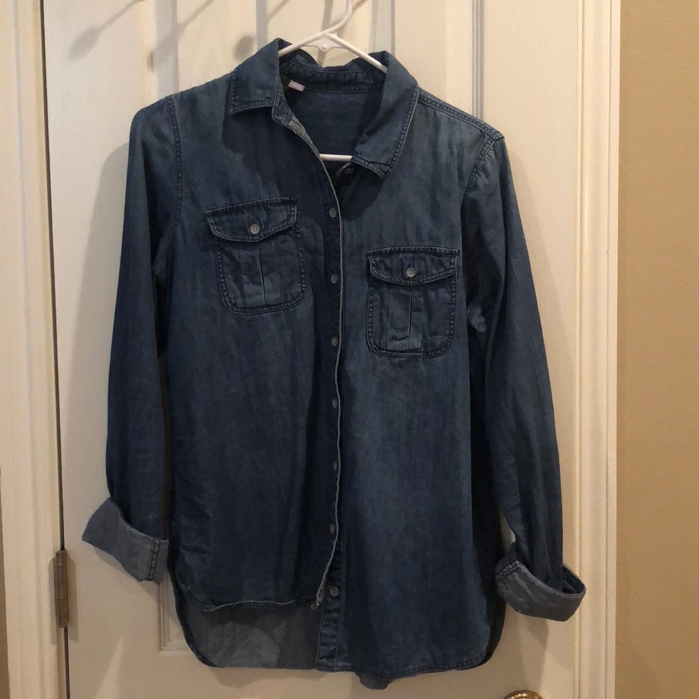 denim button down